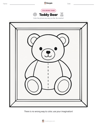 Teddy Bear printable worksheet preview
