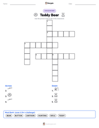 Teddy Bear printable worksheet preview