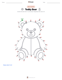 Teddy Bear printable worksheet preview