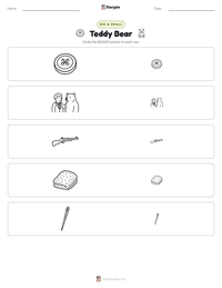 Teddy Bear printable worksheet preview