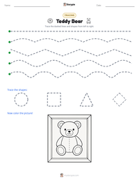 Teddy Bear printable worksheet preview