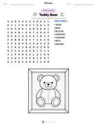 Teddy Bear printable worksheet preview