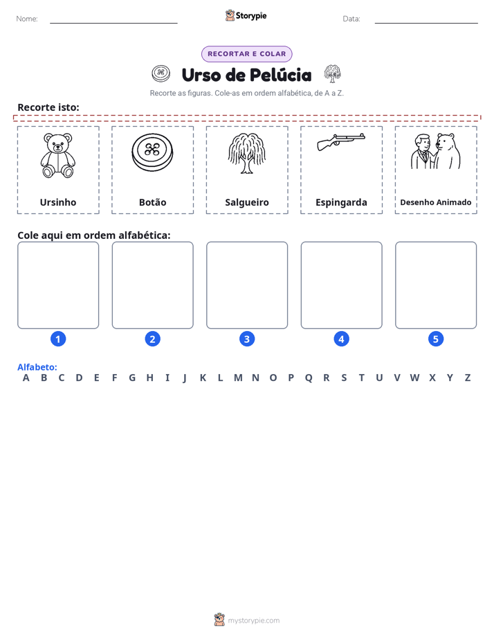 Recortar & Colar Alfabeto