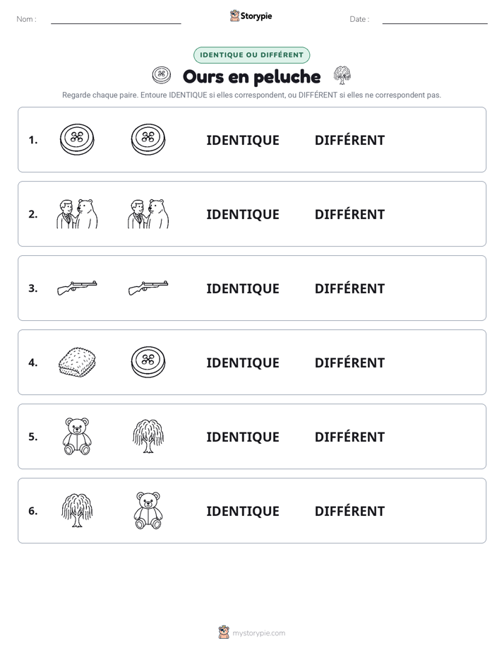 Identique ou Différent