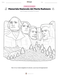 Anteprima della scheda stampabile di Memoriale Nazionale del Monte Rushmore