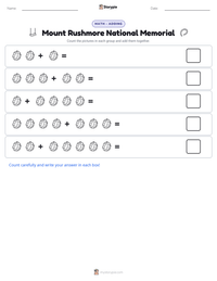 Mount Rushmore National Memorial printable worksheet preview