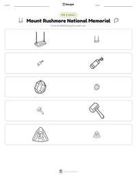 Mount Rushmore National Memorial printable worksheet preview