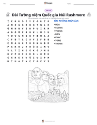 Xem trước tài liệu in sẵn Đài Tưởng niệm Quốc gia Núi Rushmore