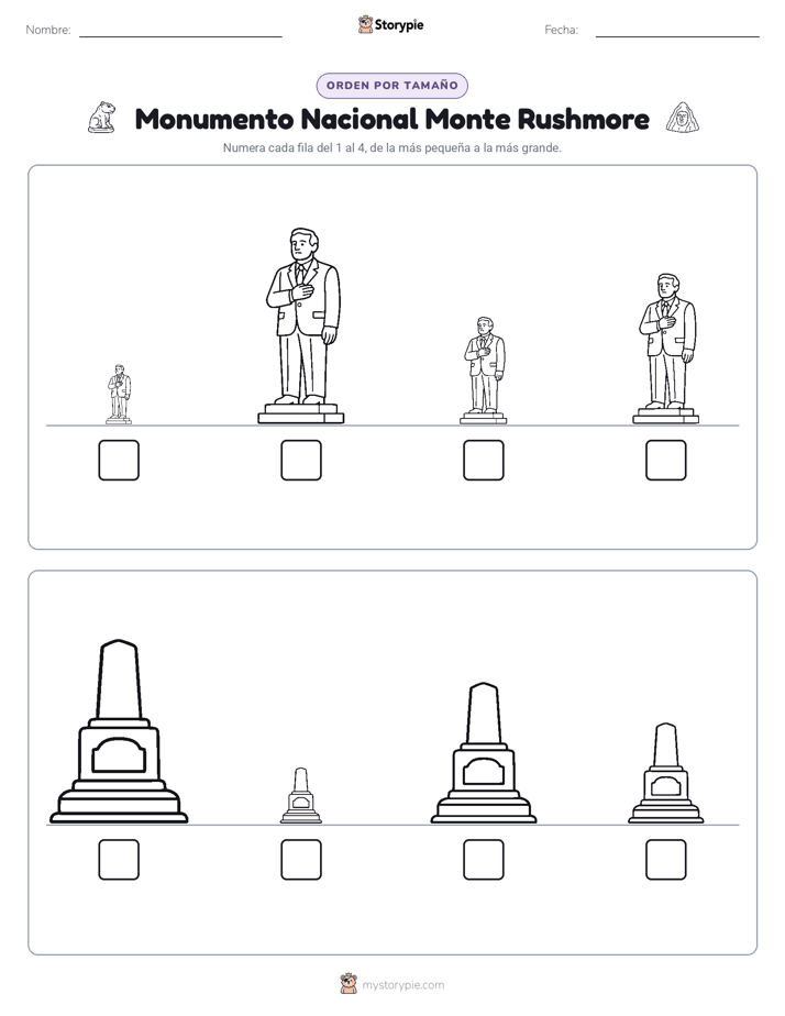 Orden de Tamaños