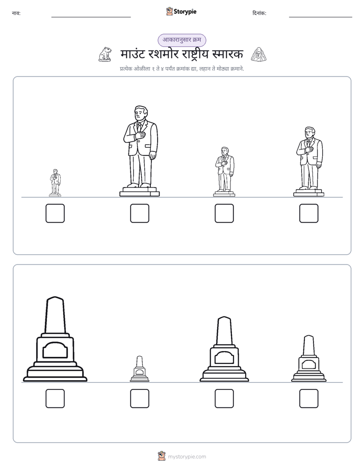 आकार क्रम