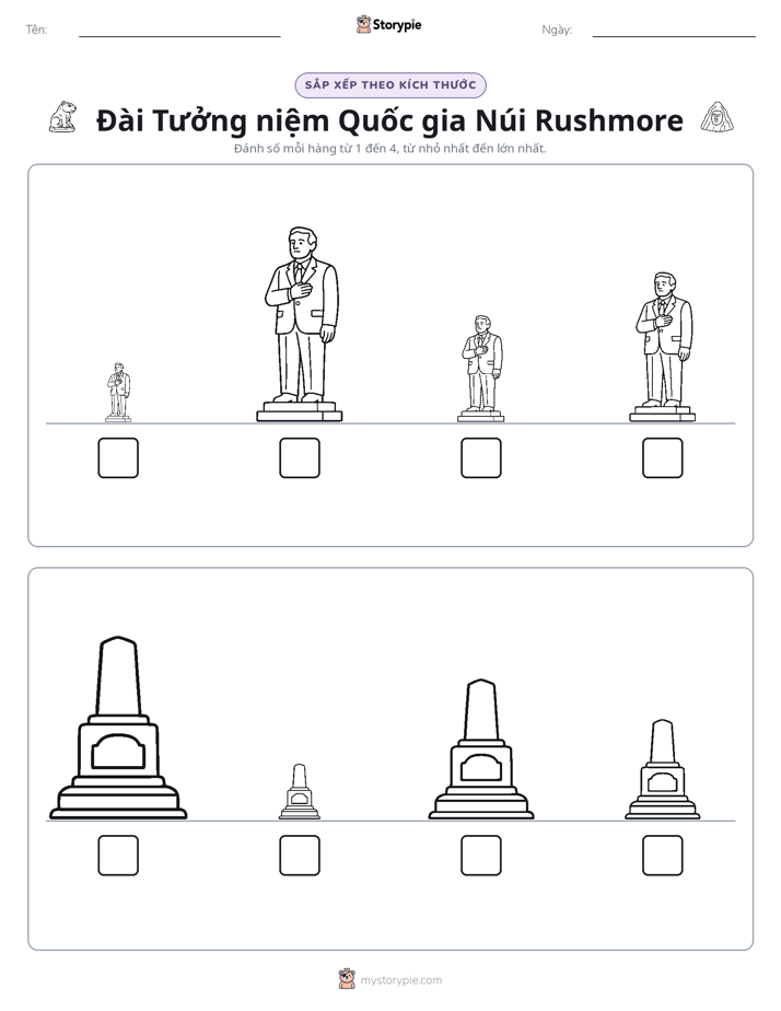 Thứ Tự Kích Thước