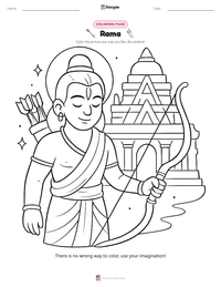 Rama coloring page for kids