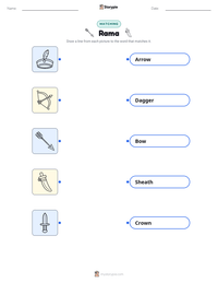 Rama printable worksheet for kids