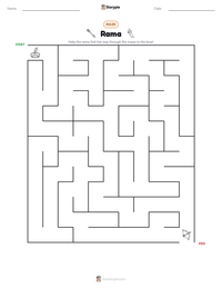Rama printable worksheet preview