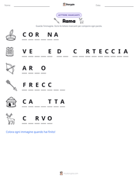 Anteprima della scheda stampabile di Rama
