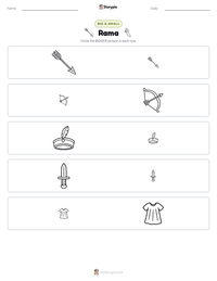 Rama printable worksheet preview