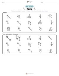 Rama printable worksheet preview