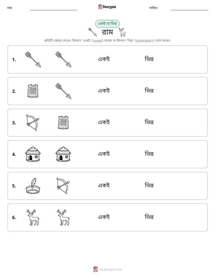 একই বা ভিন্ন