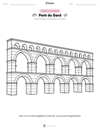 Anteprima della scheda stampabile di Pont du Gard