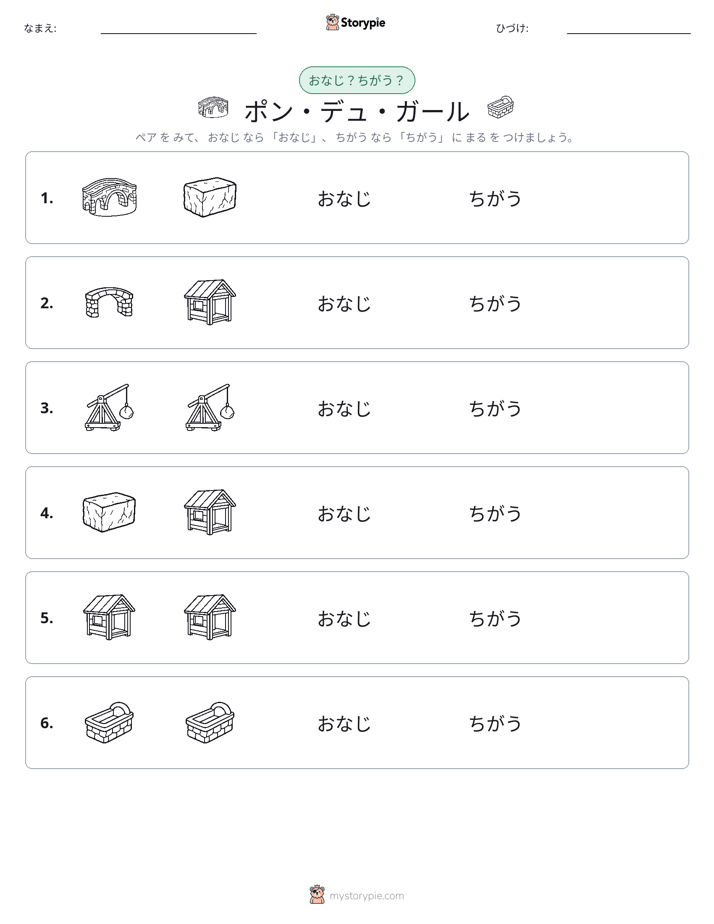 同じか違うか