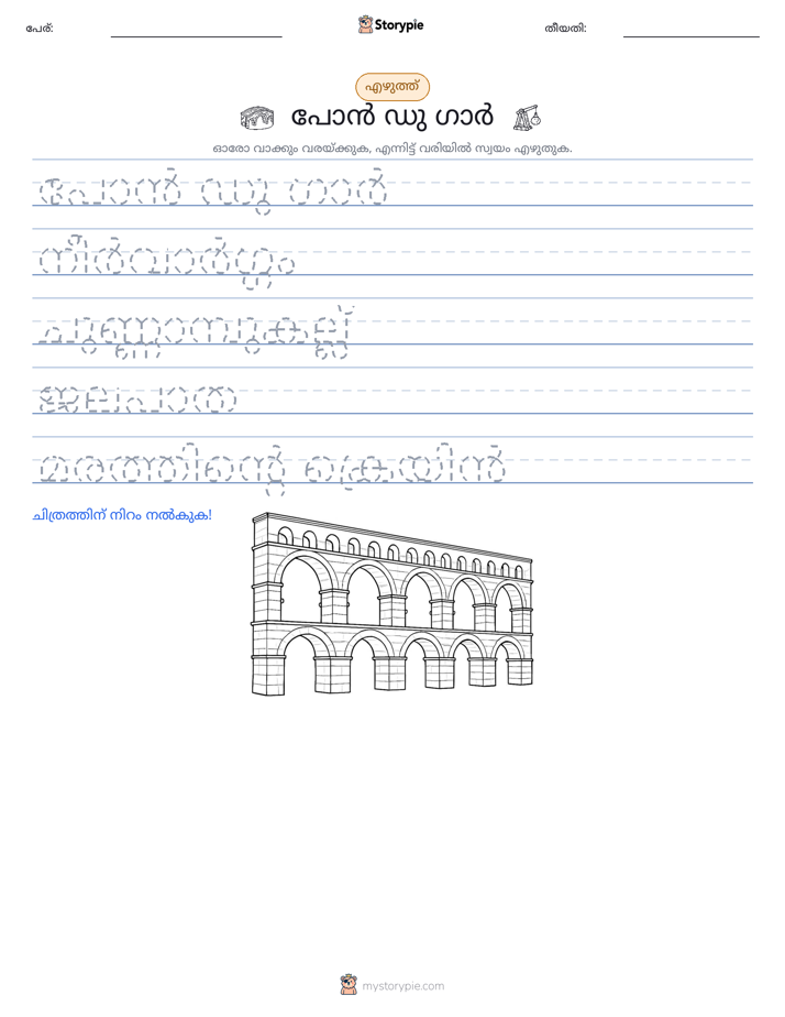 എഴുത്ത് പരിശീലനം
