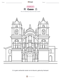 Cusco afdrukbare werkblad voorbeeld