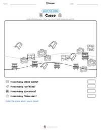 Cusco printable worksheet preview