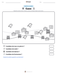 Aperçu de la feuille de travail imprimable Cusco