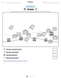 Prabaca lembar kerja cetak Cusco