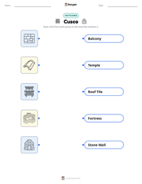 Cusco printable worksheet preview