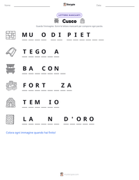 Anteprima della scheda stampabile di Cusco