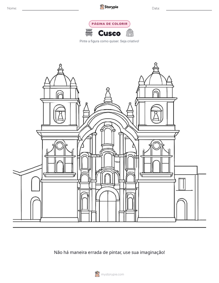Página para colorir