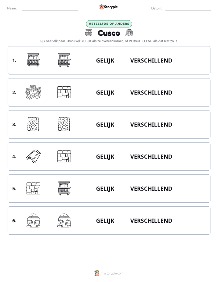 Zelfde of Verschillend