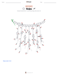 Quipu printable worksheet preview