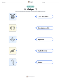 Vista previa de la hoja de trabajo imprimible de Quipu