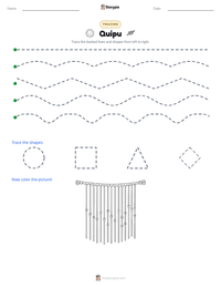 Quipu printable worksheet preview