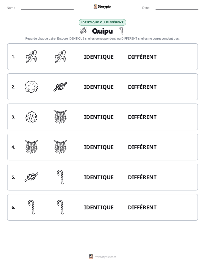 Identique ou Différent