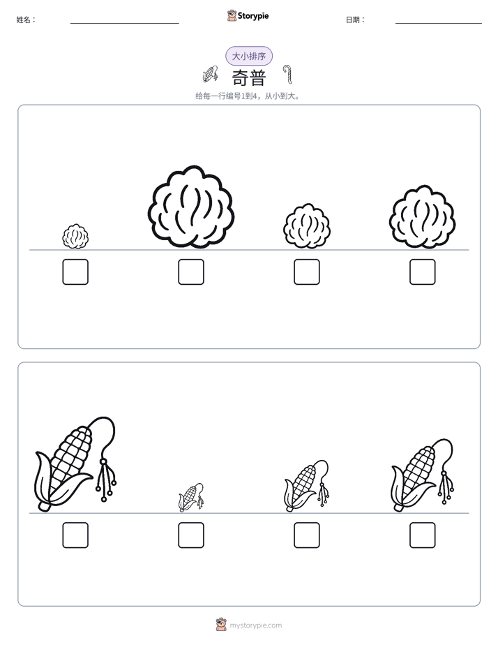 大小排序