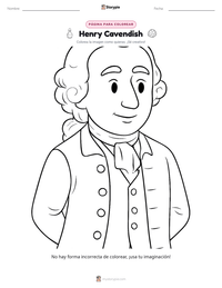 Vista previa de la hoja de trabajo imprimible de Henry Cavendish