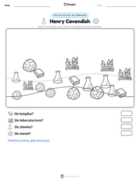 Podgląd drukowalnego arkusza ćwiczeń Henry Cavendish