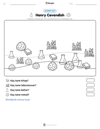 Henry Cavendish yazdırılabilir çalışma sayfası önizlemesi