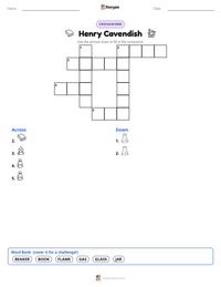 Henry Cavendish printable worksheet preview