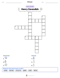 Aperçu de la feuille de travail imprimable Henry Cavendish