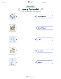 Prabaca lembar kerja cetak Henry Cavendish