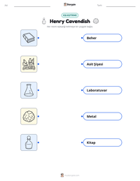 Henry Cavendish yazdırılabilir çalışma sayfası önizlemesi