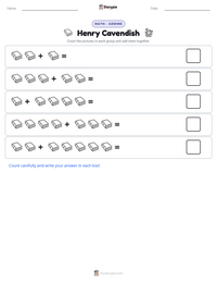 Henry Cavendish printable worksheet preview