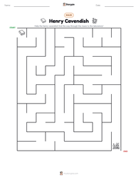 Henry Cavendish printable worksheet preview
