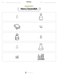 Aperçu de la feuille de travail imprimable Henry Cavendish