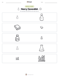 Henry Cavendish yazdırılabilir çalışma sayfası önizlemesi