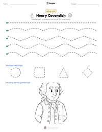 Prabaca lembar kerja cetak Henry Cavendish